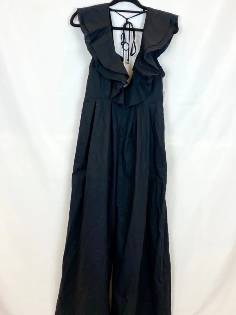 NWT Free People Marta Jumpsuit Black Wide-Leg